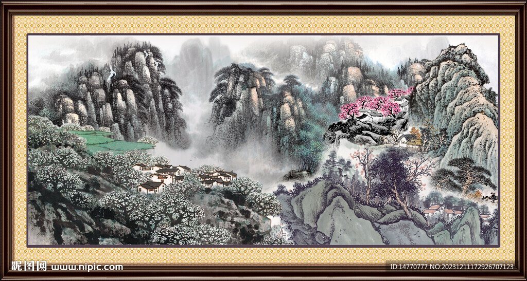 巨幅山水画 