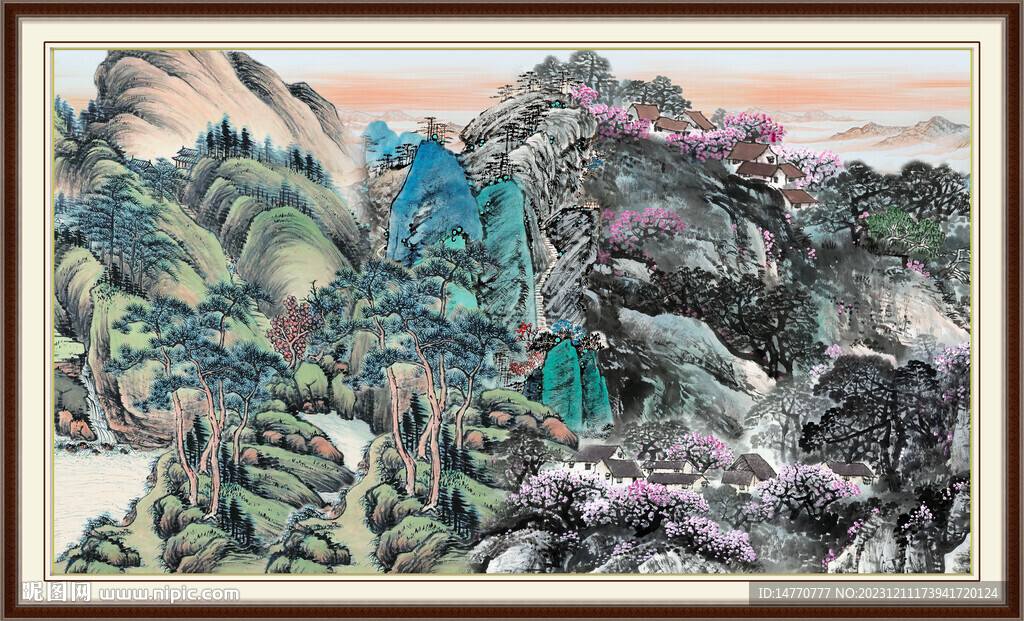 巨幅山水画