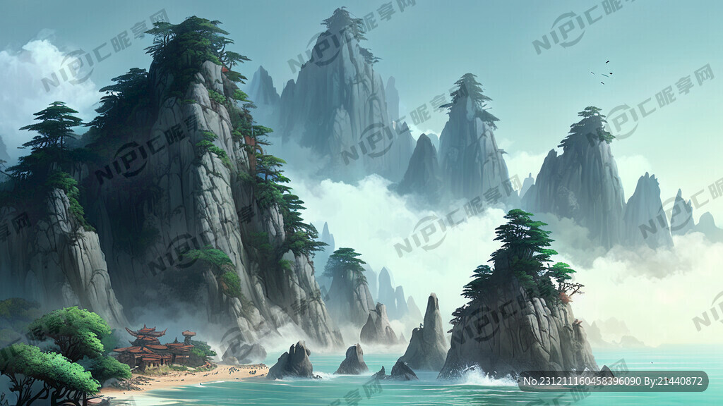 海上仙山 宋代山水