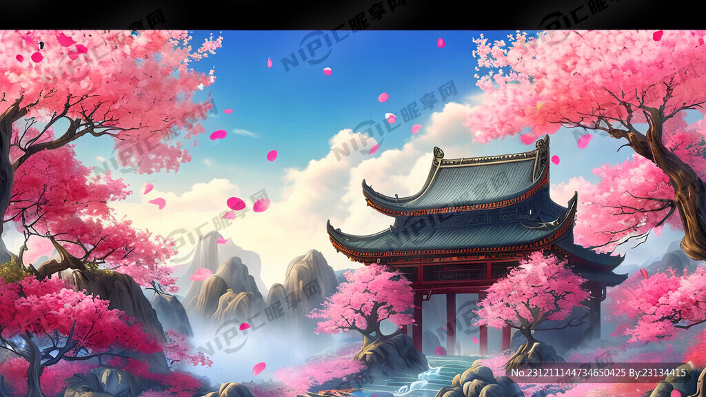 游戏梦幻唯美新中式风景 超高清