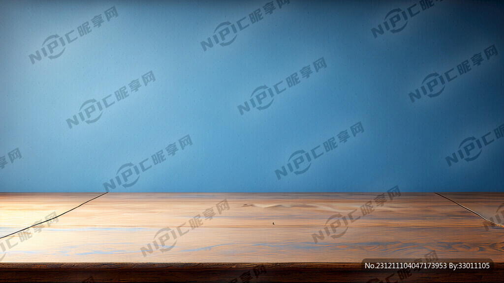 深蓝色木桌 桌面 空桌子