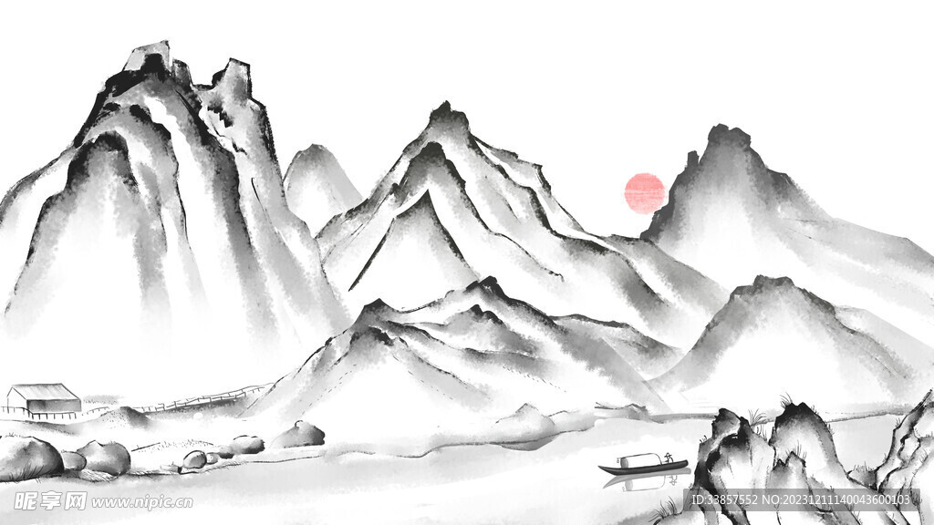 水墨古典图          
