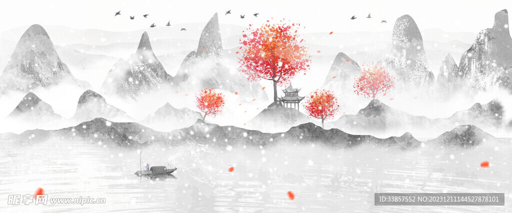 水墨古典图          