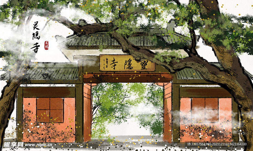 水墨古典图          