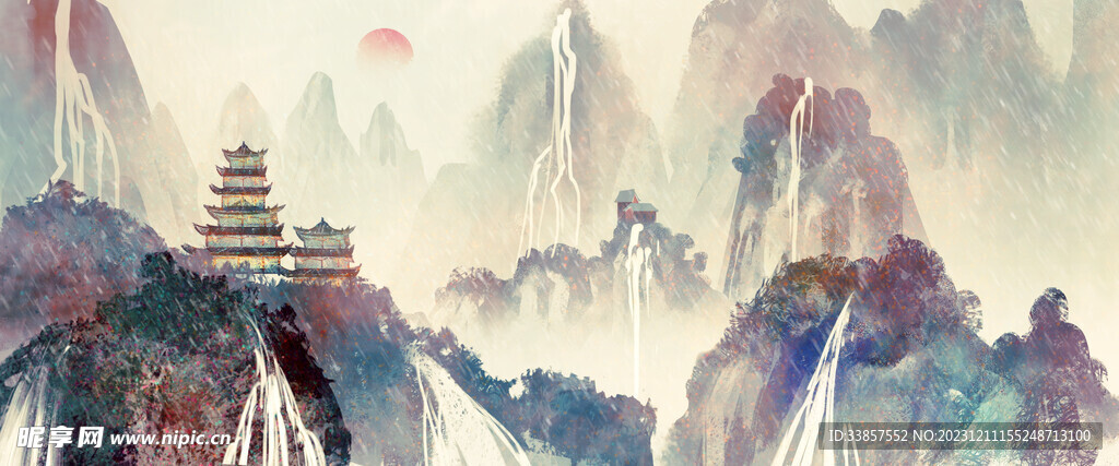 水墨古典图          