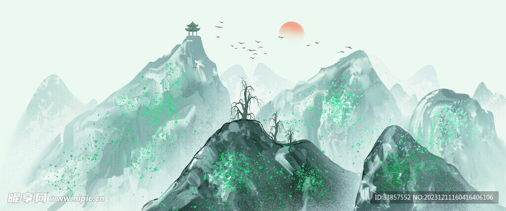 水墨古典图          
