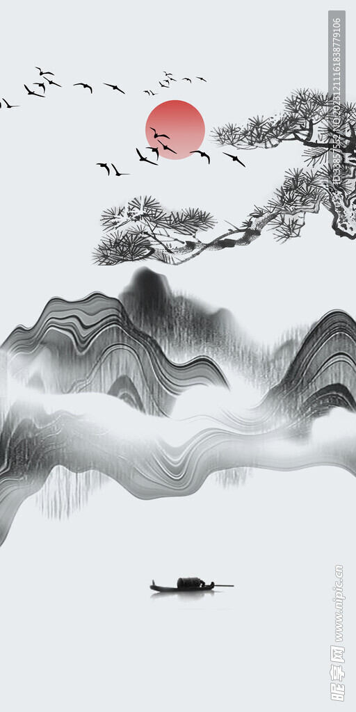 水墨古典图          