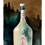 白酒瓶，透亮，精致，中国风