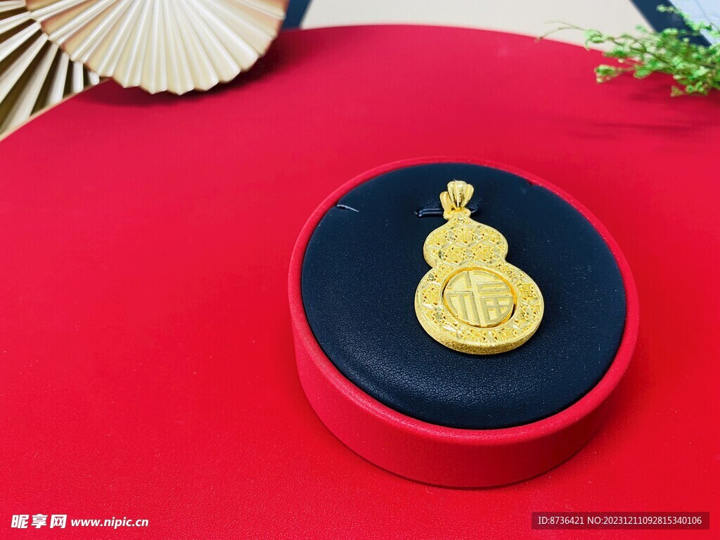 黄金足金葫芦福禄吊坠首饰