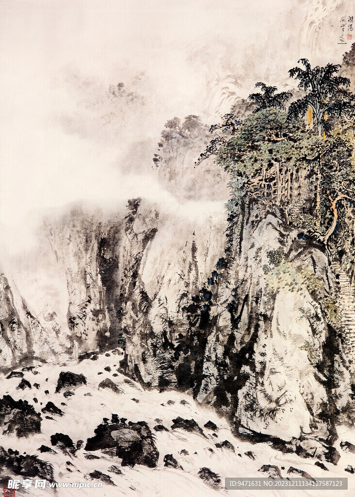 关山月作品 