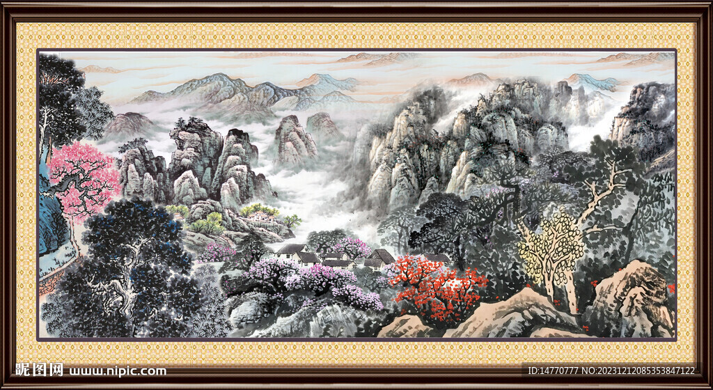 巨幅山水画 