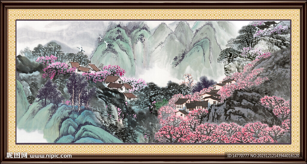 巨幅山水画 