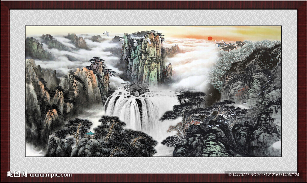 巨幅山水画 