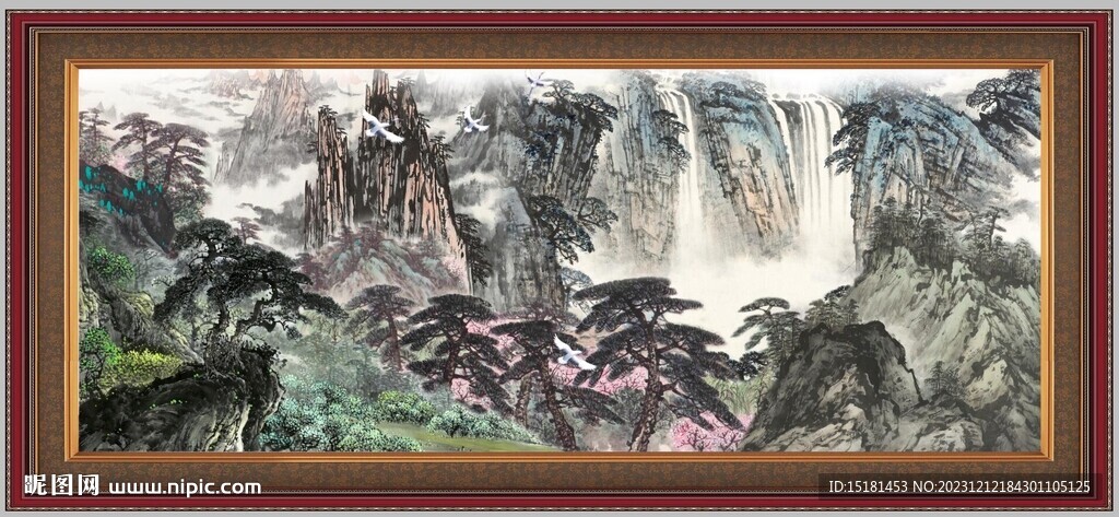 巨幅山水画