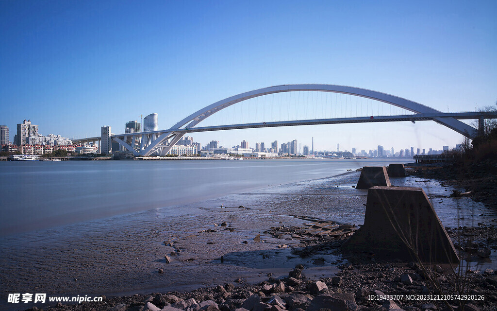 上海浦东卢浦大桥风景