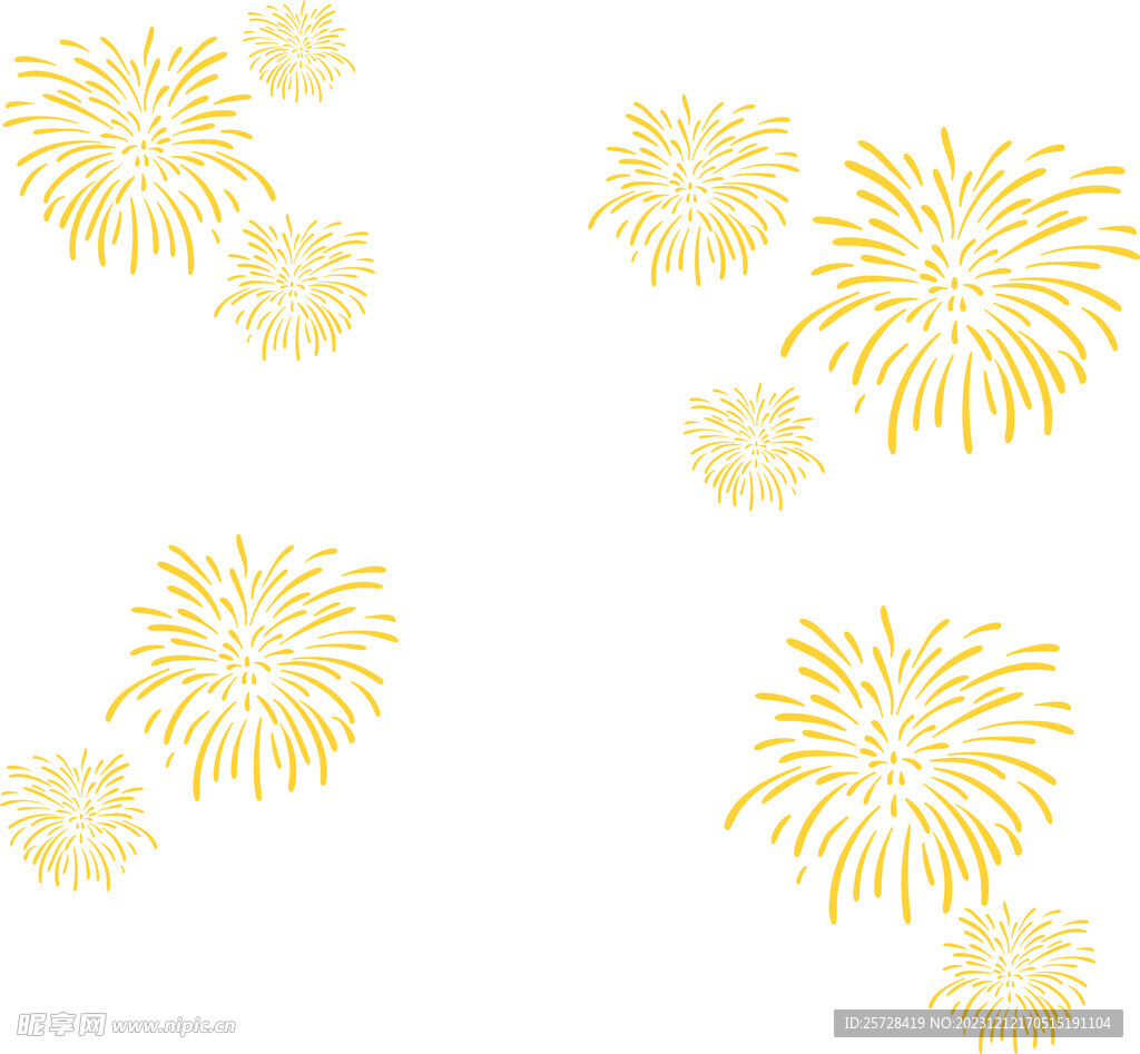 烟花矢量烟花素材