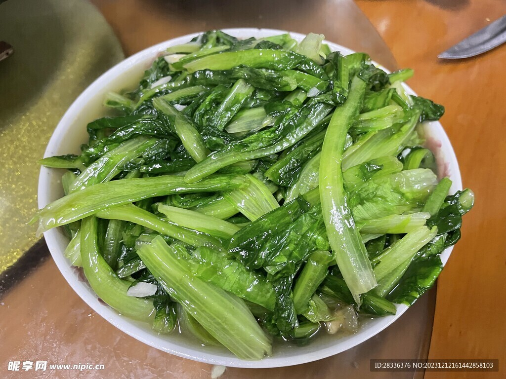 家常菜炒生菜炒油麦茶