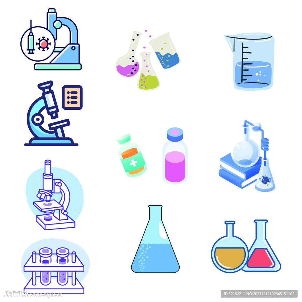 医疗插画icon