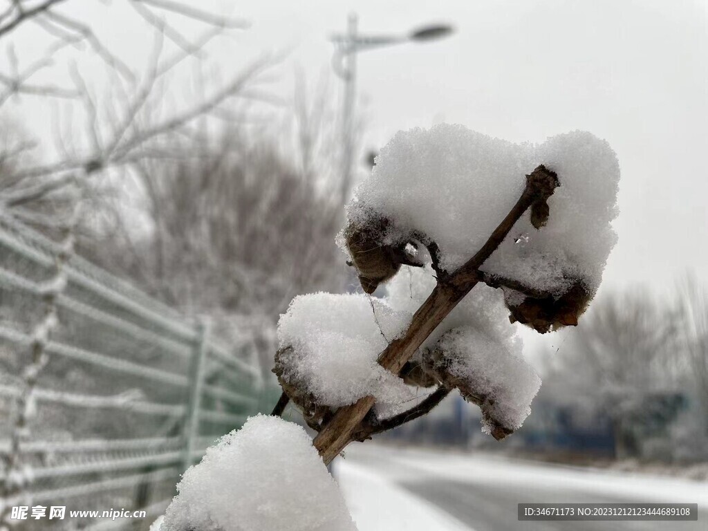 堆积的雪花