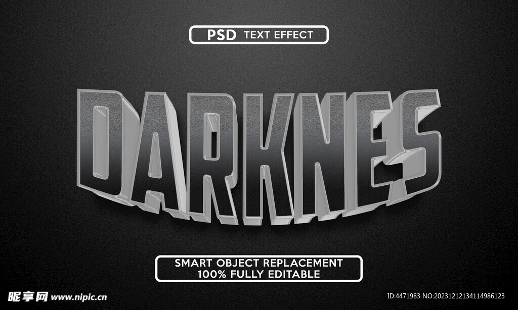 3D字体效果 