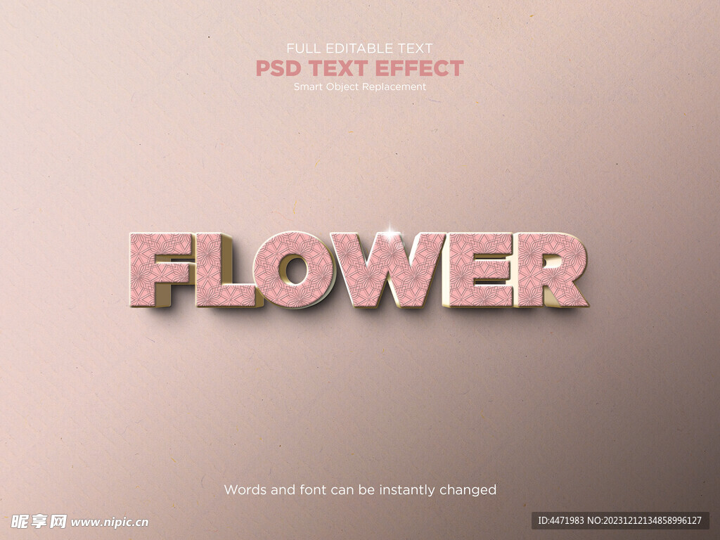 3D字体效果 