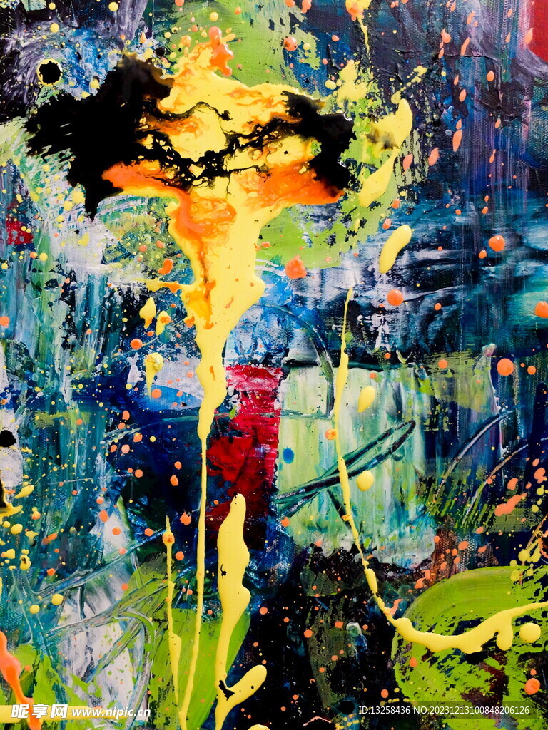 彩色绘画背景