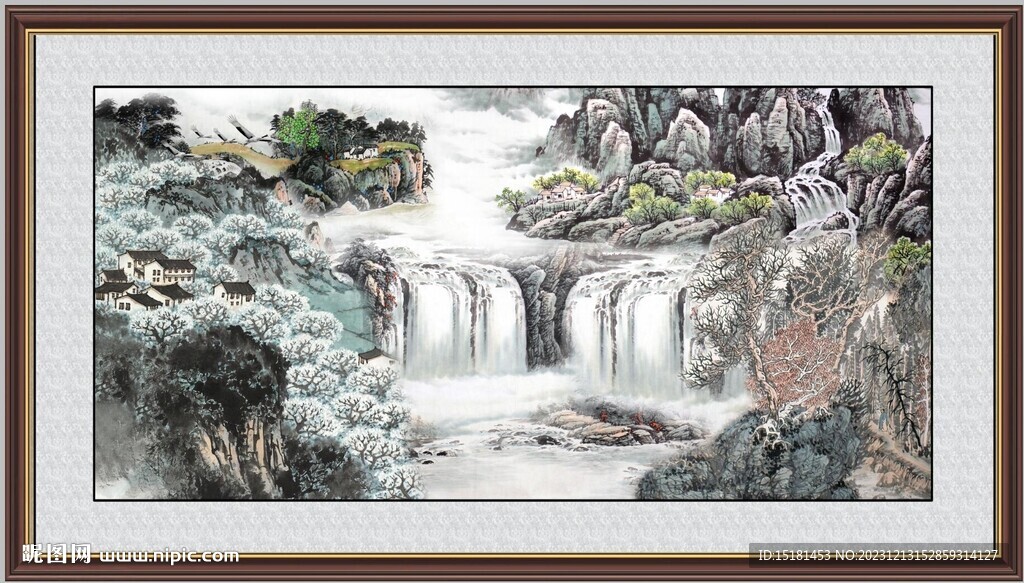 巨幅山水画 