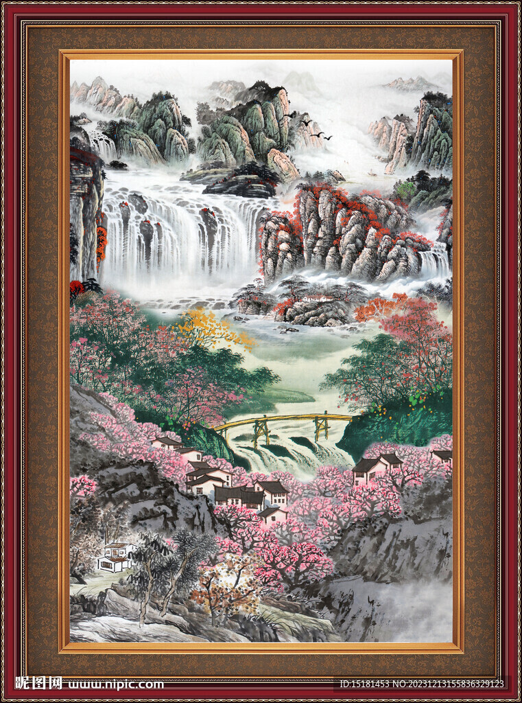 巨幅山水画 