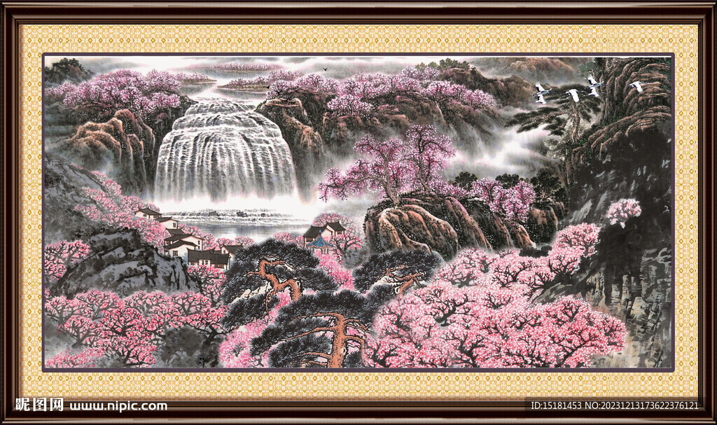 中国画山水 
