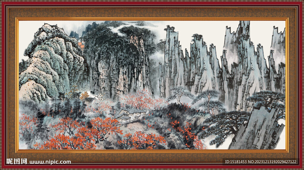 巨幅山水画 