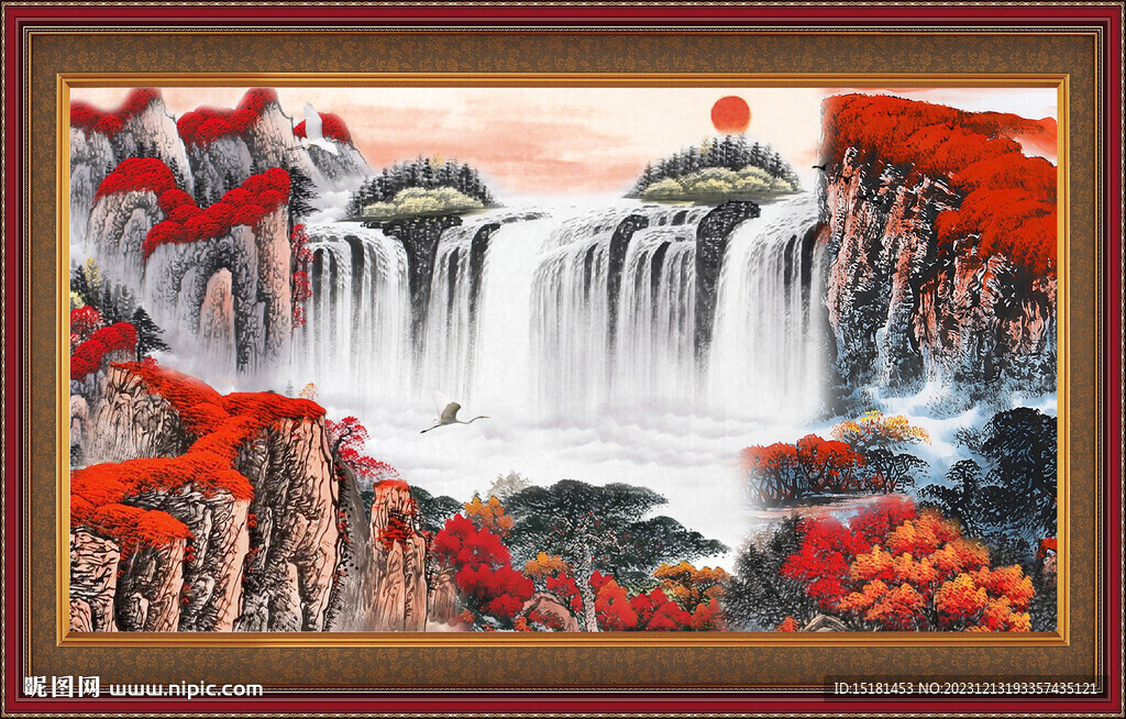 巨幅山水画 