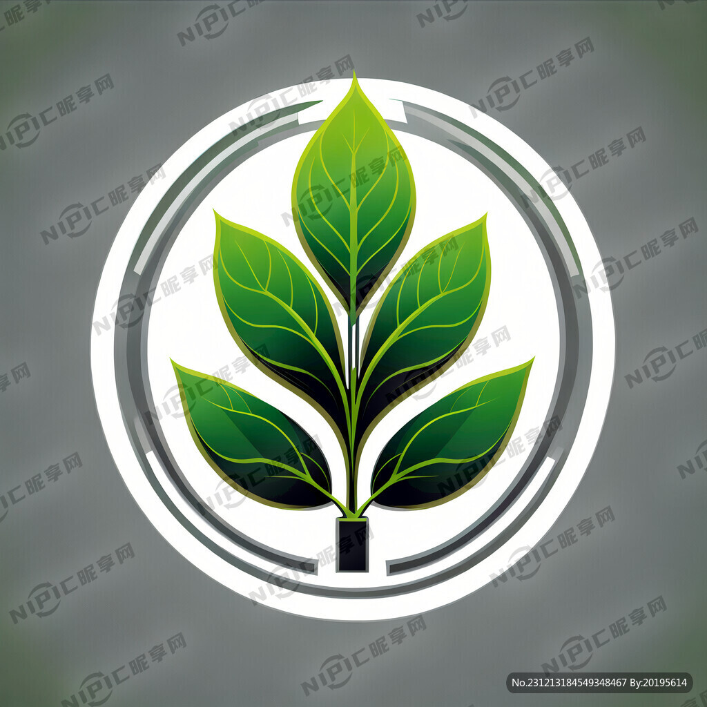 矢量 型 树叶 标志 环保