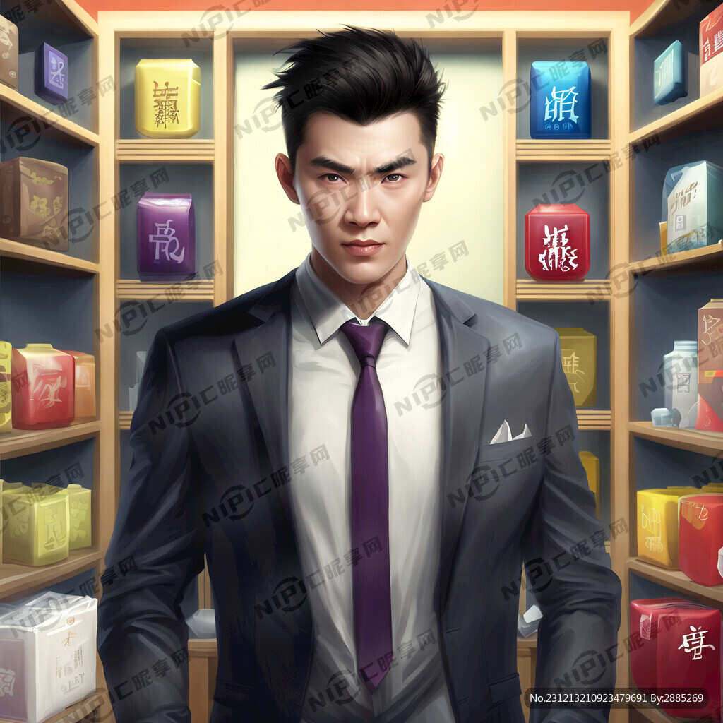 奸商 人类 商品做背景
