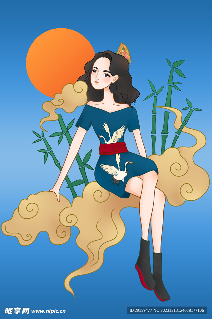            国潮美女