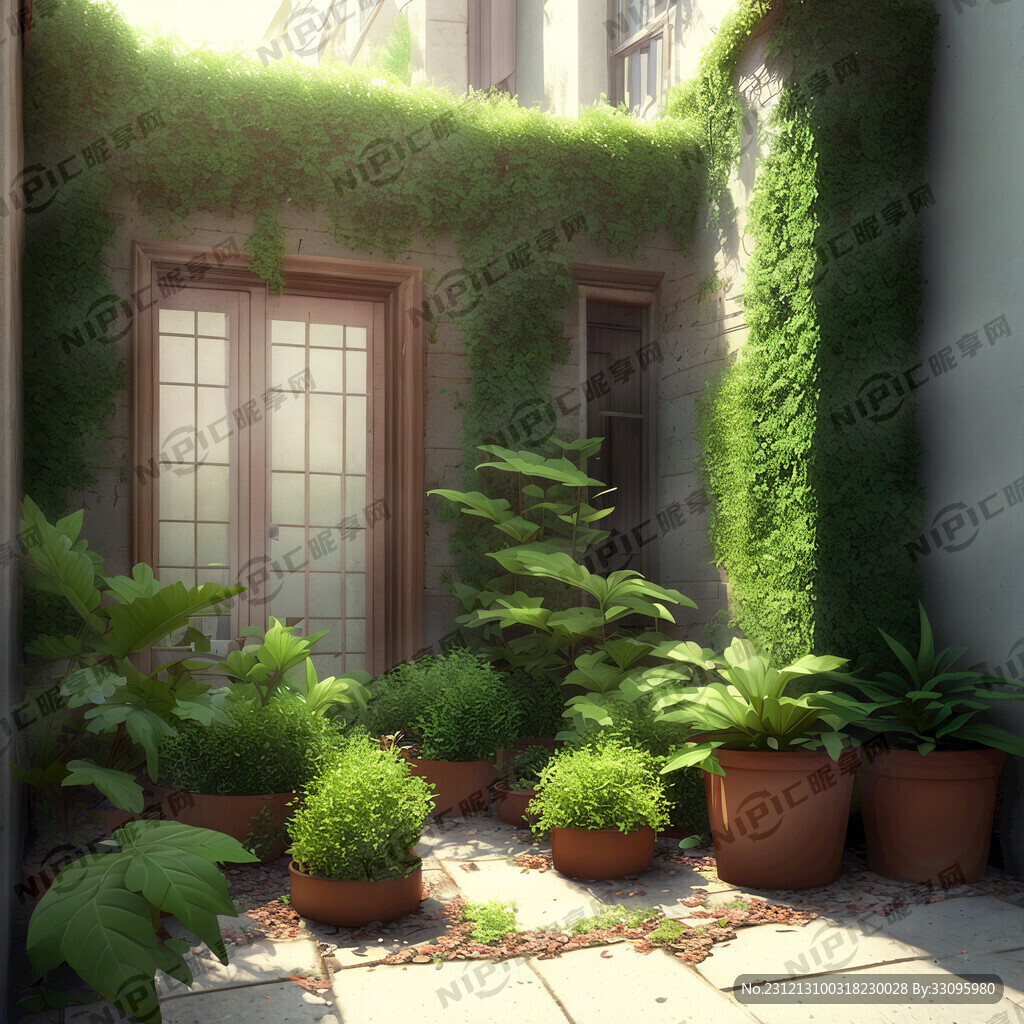 院落里的植物