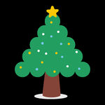 可爱星星圣诞树