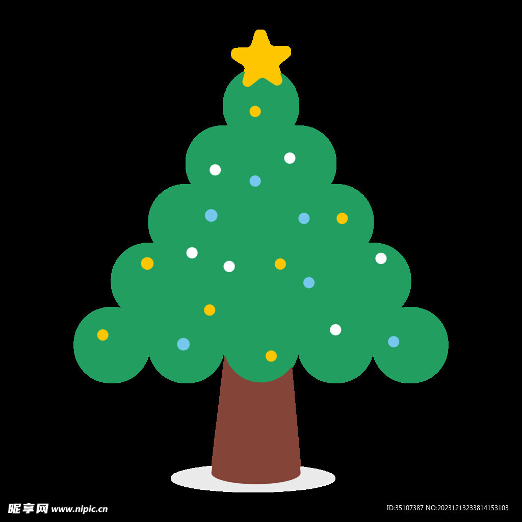 可爱星星圣诞树