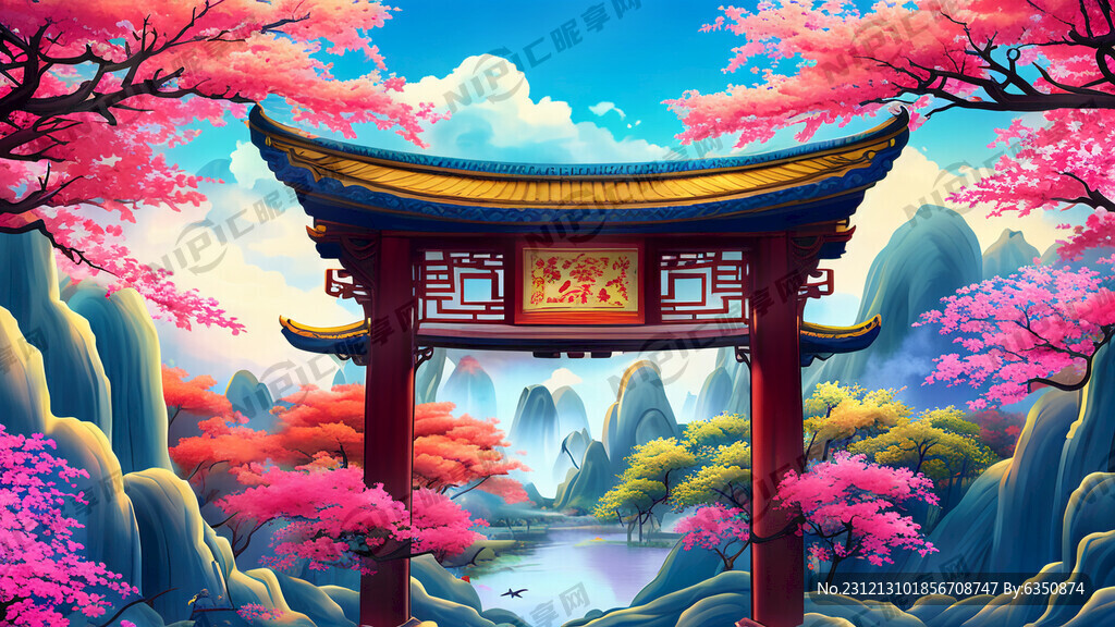 游戏梦幻唯美新中式风景 超高清