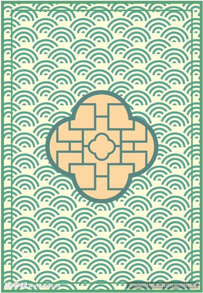 画格屏风主题背景