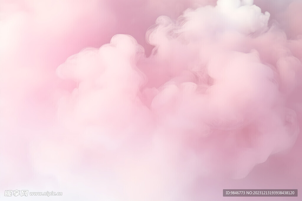 粉色烟雾云彩