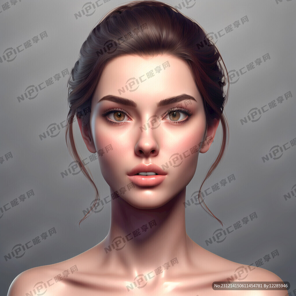 现代美女正面