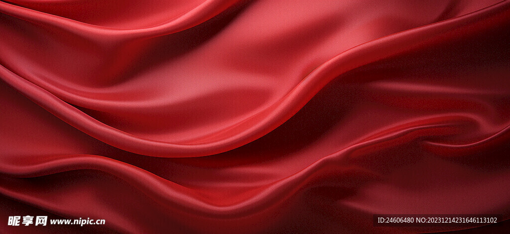 红色背景底纹丝绸线条
