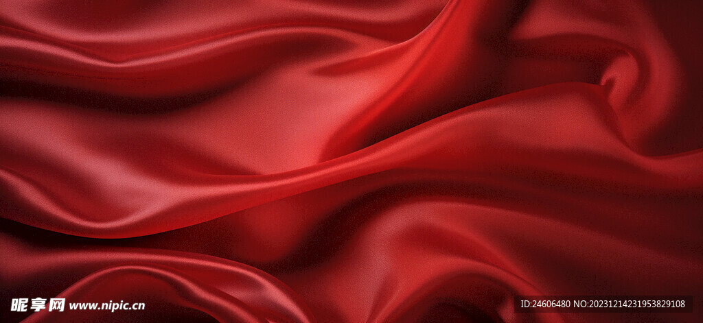 红色丝绸背景底纹线条