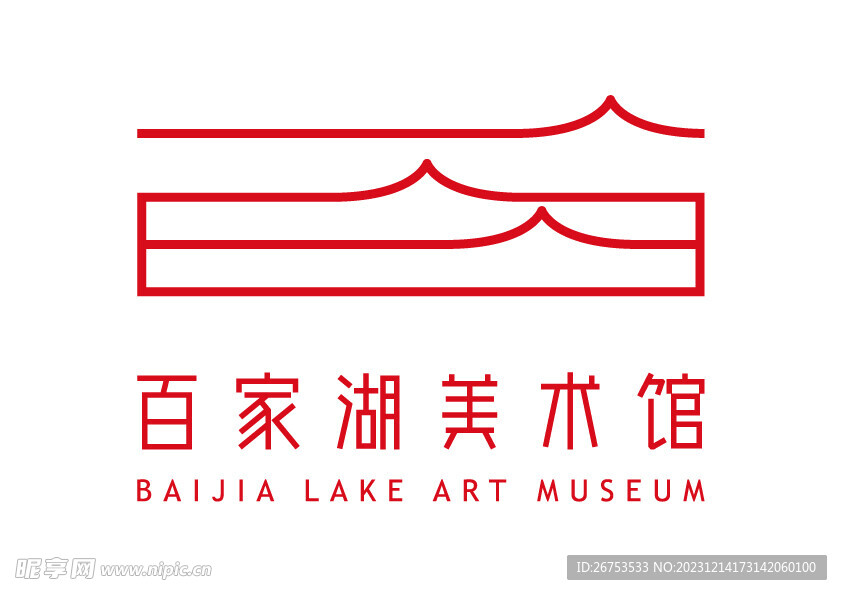 百家湖美术馆 LOGO 标志