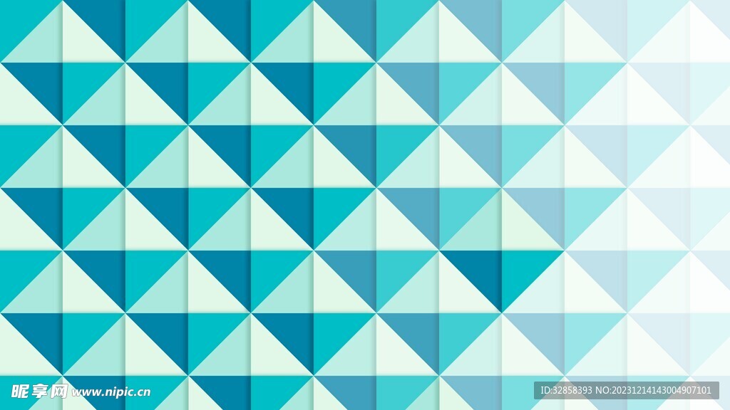 蓝色3d规则菱形抽象科技纹理