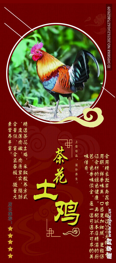 茶花土鸡海报