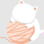 卡通小猫手绘猫异形牌