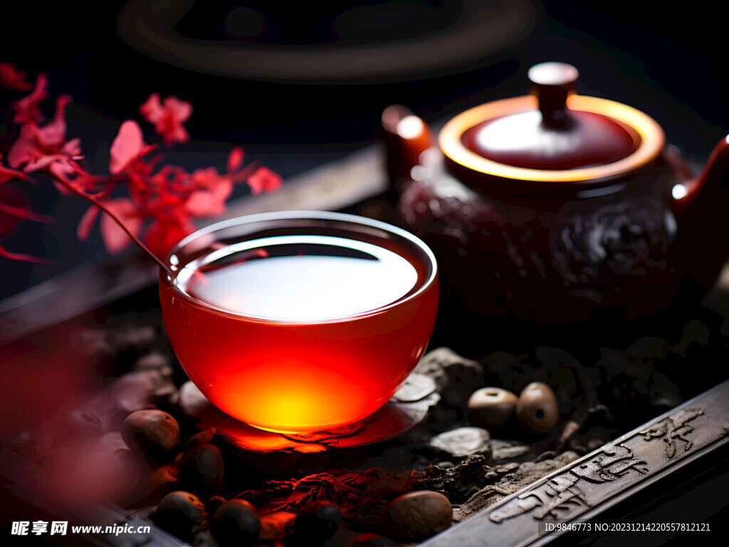 普洱红茶茶汤