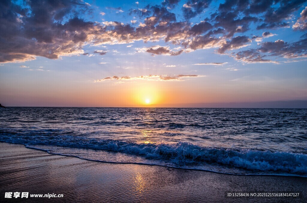 海边夕阳