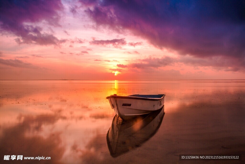 海边夕阳